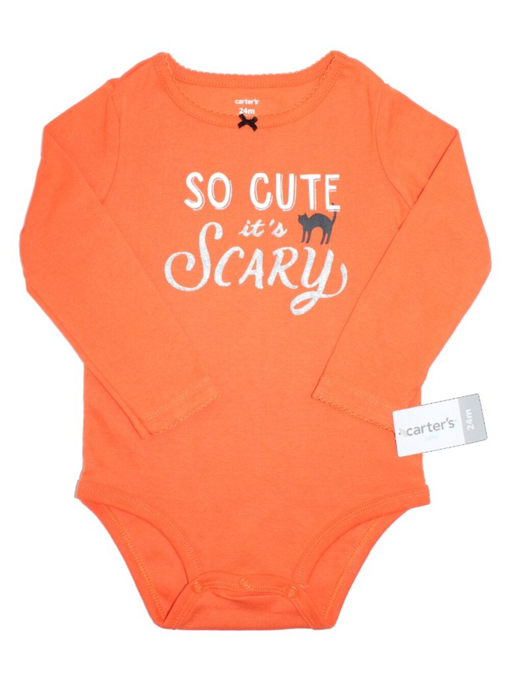 Carter’s Baby Girl’s 2pc Graphic Halloween Bodysuit & Tutu Tulle Pants Set 24m - Picture 2 of 14